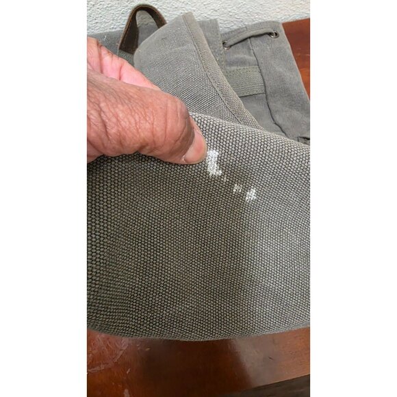 Rothco Canvas Hiking Backpack Leather Straps Adjustable Straps 18"x14" - Picture 6 of 8